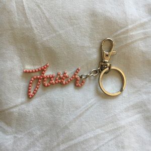 “Faith” Coral Keychain